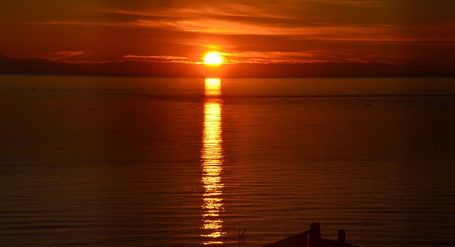 Immagine per L'ultimo tramonto dell'anno visto dal campanile di Sant'Eufemia a Grado